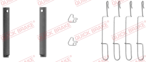 Комплектующие, колодки дискового тормоза   109-1280   QUICK BRAKE