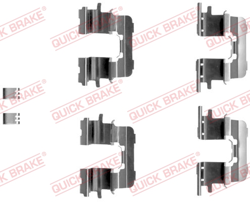 Комплект приладдя, накладка дискового гальма   109-1290   QUICK BRAKE