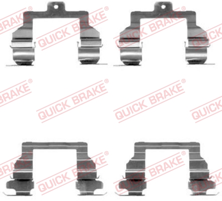 Комплект приладдя, накладка дискового гальма   109-1291   QUICK BRAKE