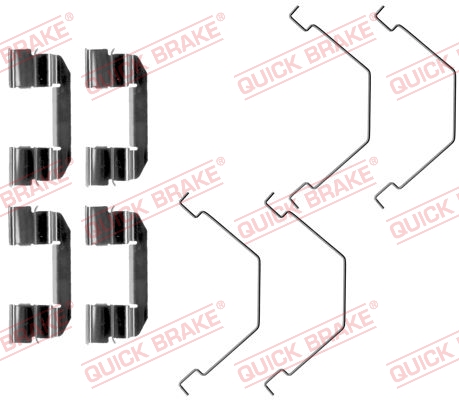 Комплектующие, колодки дискового тормоза   109-1292   QUICK BRAKE