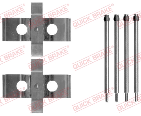 Комплектующие, колодки дискового тормоза   109-1611   QUICK BRAKE