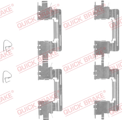 Комплект приладдя, накладка дискового гальма   109-1613   QUICK BRAKE