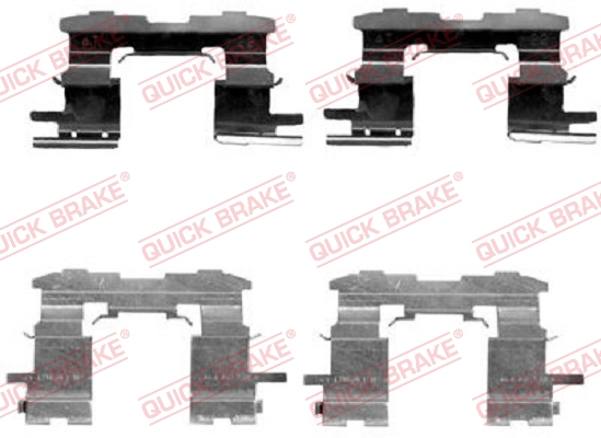 Комплект приладдя, накладка дискового гальма   109-1631   QUICK BRAKE