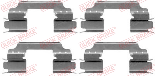 Комплект приладдя, накладка дискового гальма   109-1649   QUICK BRAKE