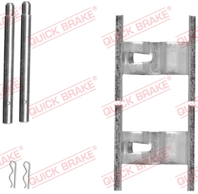 Комплект приладдя, накладка дискового гальма   109-1660   QUICK BRAKE