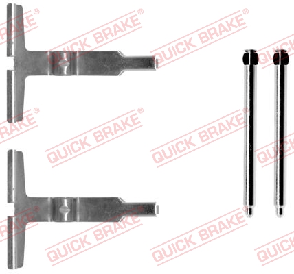 Комплект приладдя, накладка дискового гальма   109-1661   QUICK BRAKE