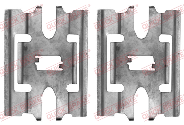 Комплектующие, колодки дискового тормоза   109-1663   QUICK BRAKE