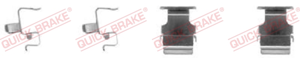 Комплектующие, колодки дискового тормоза   109-1673   QUICK BRAKE