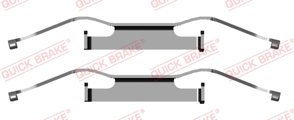 Комплектующие, колодки дискового тормоза   109-1680   QUICK BRAKE