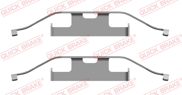 Комплектующие, колодки дискового тормоза   109-1682   QUICK BRAKE