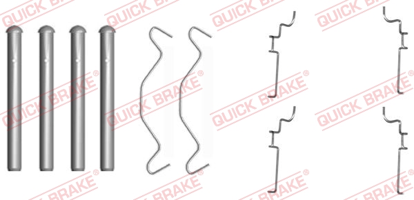 Комплектующие, колодки дискового тормоза   109-1683   QUICK BRAKE