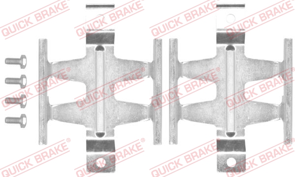 Комплектующие, колодки дискового тормоза   109-1687   QUICK BRAKE