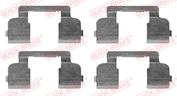 Комплектующие, колодки дискового тормоза   109-1698   QUICK BRAKE