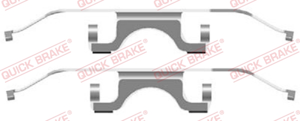 Комплектующие, колодки дискового тормоза   109-1702   QUICK BRAKE