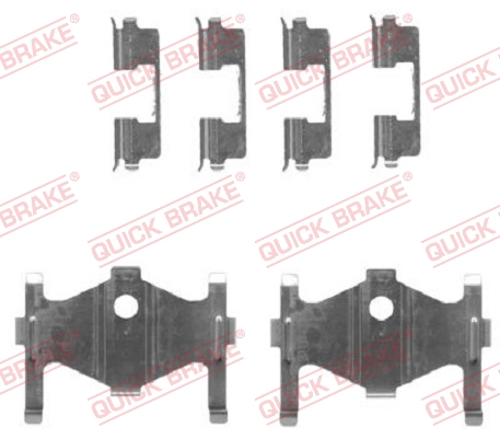 Комплектующие, колодки дискового тормоза   109-1710   QUICK BRAKE