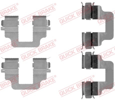 Комплектующие, колодки дискового тормоза   109-1712   QUICK BRAKE