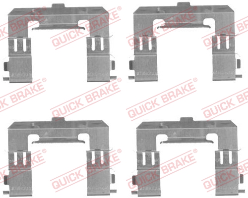 Комплектующие, колодки дискового тормоза   109-1715   QUICK BRAKE