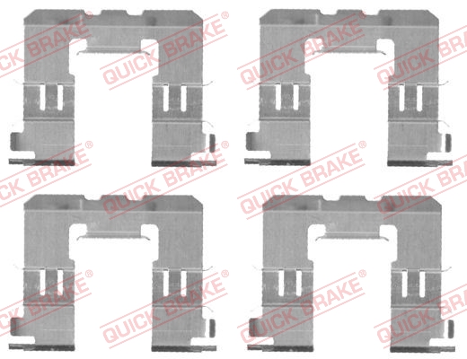 Комплектующие, колодки дискового тормоза   109-1721   QUICK BRAKE