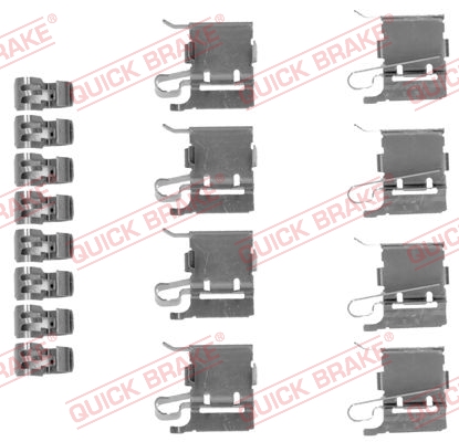 Комплектующие, колодки дискового тормоза   109-1748   QUICK BRAKE