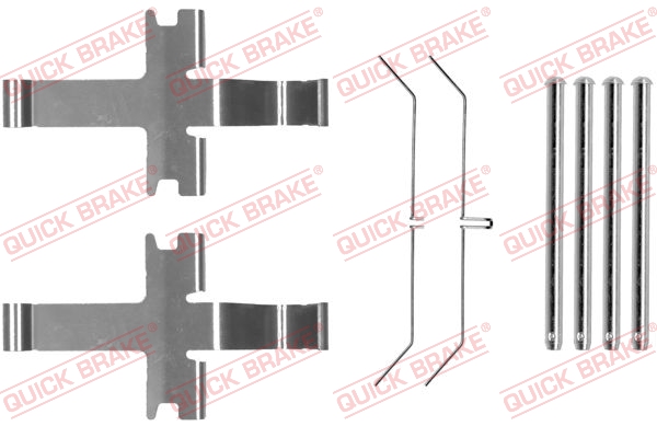 Комплектующие, колодки дискового тормоза   109-1752   QUICK BRAKE