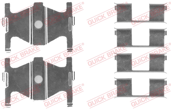 Комплект приладдя, накладка дискового гальма   109-1754   QUICK BRAKE