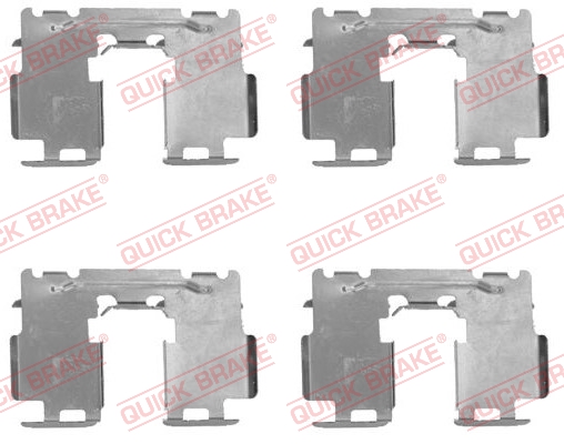 Комплект приладдя, накладка дискового гальма   109-1760   QUICK BRAKE