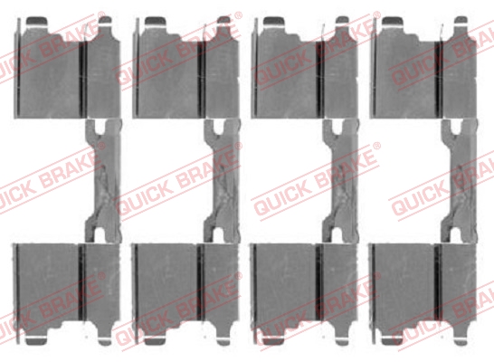 Комплектующие, колодки дискового тормоза   109-1762   QUICK BRAKE