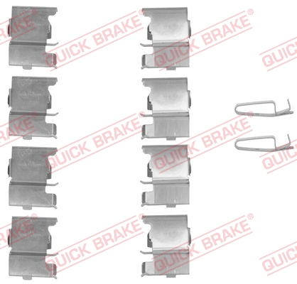 Комплект приладдя, накладка дискового гальма   109-1775   QUICK BRAKE