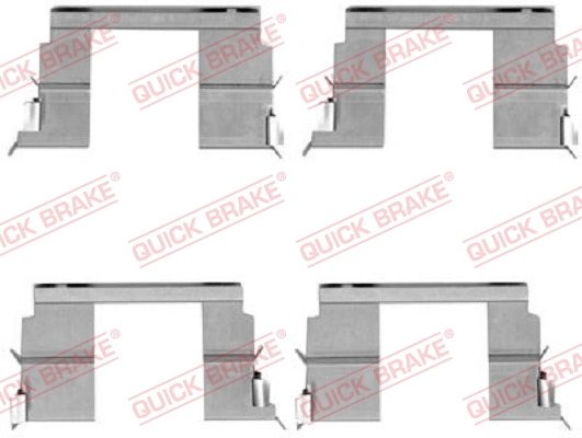 Комплектующие, колодки дискового тормоза   109-1783   QUICK BRAKE