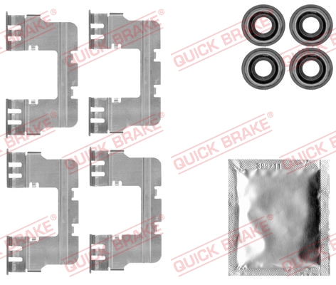 Комплект приладдя, накладка дискового гальма   109-1785   QUICK BRAKE