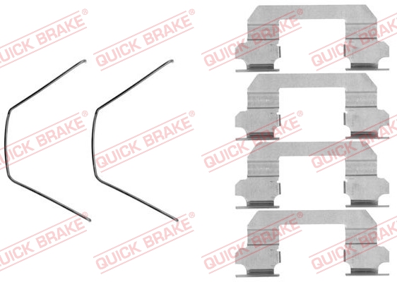 Комплектующие, колодки дискового тормоза   109-1789   QUICK BRAKE