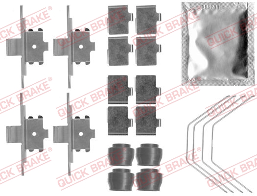 Комплектующие, колодки дискового тормоза   109-1791   QUICK BRAKE