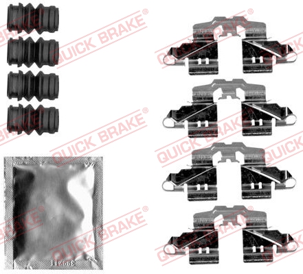 Комплект приладдя, накладка дискового гальма   109-1808   QUICK BRAKE