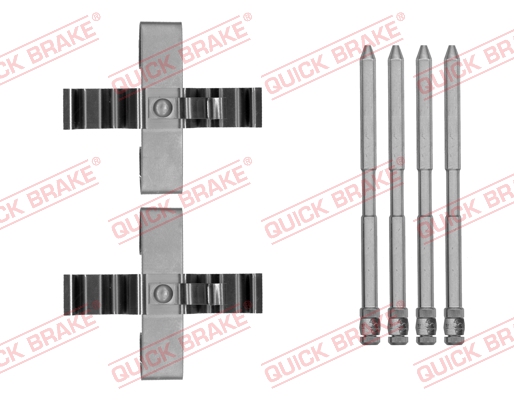 Комплектующие, колодки дискового тормоза   109-1809   QUICK BRAKE