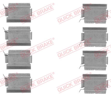 Комплект приладдя, накладка дискового гальма   109-1820   QUICK BRAKE