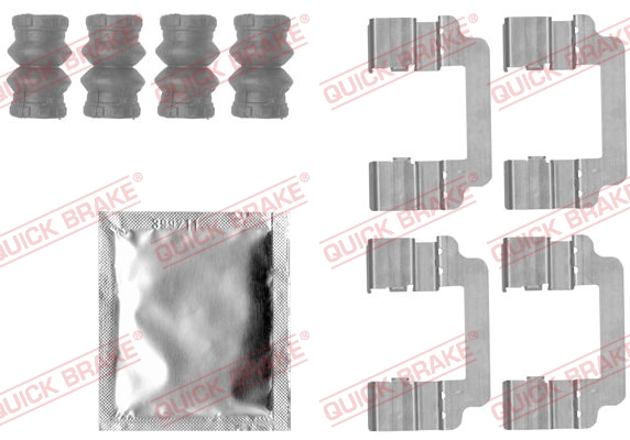 Комплект приладдя, накладка дискового гальма   109-1830   QUICK BRAKE