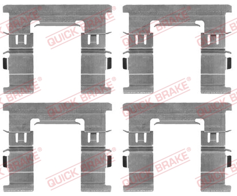 Комплектующие, колодки дискового тормоза   109-1869   QUICK BRAKE