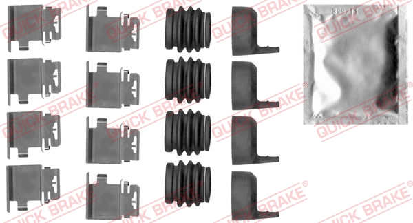 Комплектующие, колодки дискового тормоза   109-1890   QUICK BRAKE