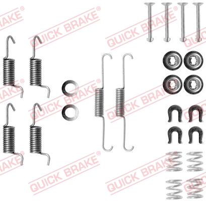 Комплект приладдя, колодка стоянкового гальма   105-0788   QUICK BRAKE