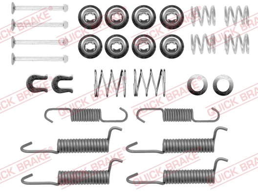 Комплект приладдя, колодка стоянкового гальма   105-0821   QUICK BRAKE