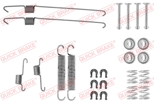 Комплект приладдя, гальмівна колодка   105-0001   QUICK BRAKE