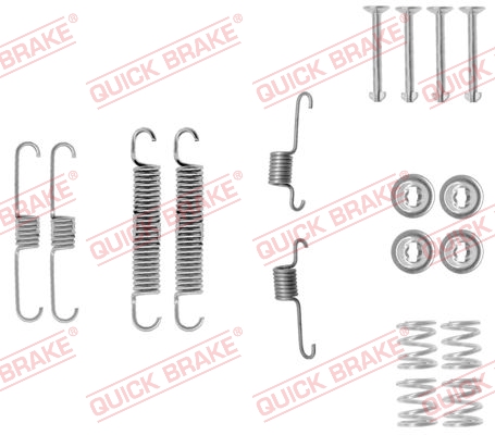 Комплект приладдя, гальмівна колодка   105-0012   QUICK BRAKE