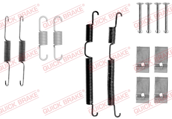 Комплект приладдя, гальмівна колодка   105-0017   QUICK BRAKE