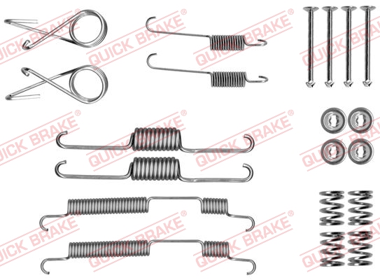 Комплект приладдя, гальмівна колодка   105-0022   QUICK BRAKE