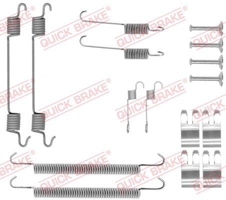 Комплект приладдя, гальмівна колодка   105-0029   QUICK BRAKE