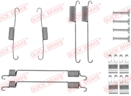 Комплект приладдя, гальмівна колодка   105-0030   QUICK BRAKE