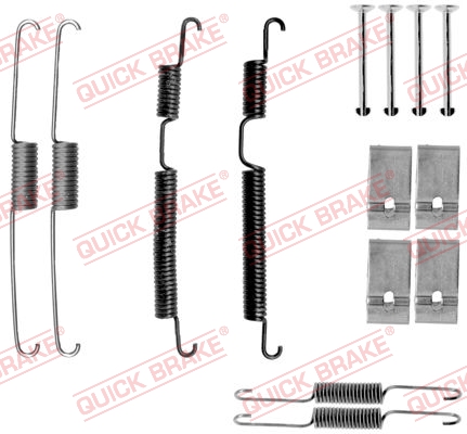 Комплект приладдя, гальмівна колодка   105-0035   QUICK BRAKE