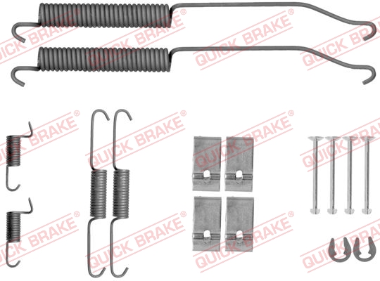 Комплект приладдя, гальмівна колодка   105-0036   QUICK BRAKE