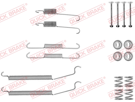 Комплект приладдя, гальмівна колодка   105-0039   QUICK BRAKE