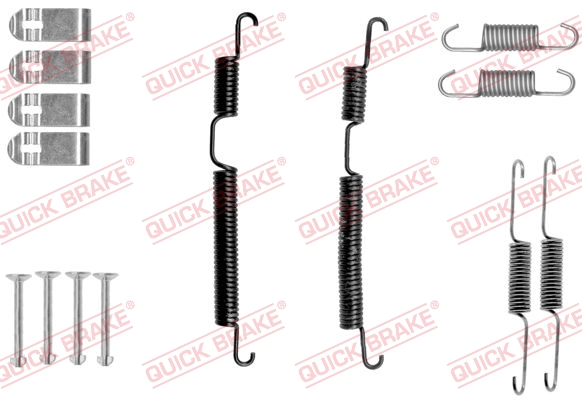 Комплект приладдя, гальмівна колодка   105-0045   QUICK BRAKE